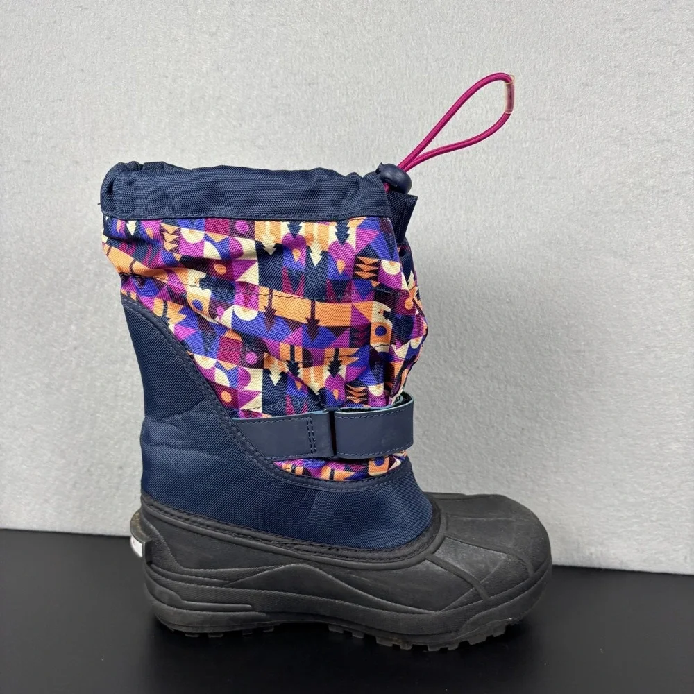 Columbia Powderbug Plus II Print Snow Boots Unisex Youth Size 5 Girls Winter